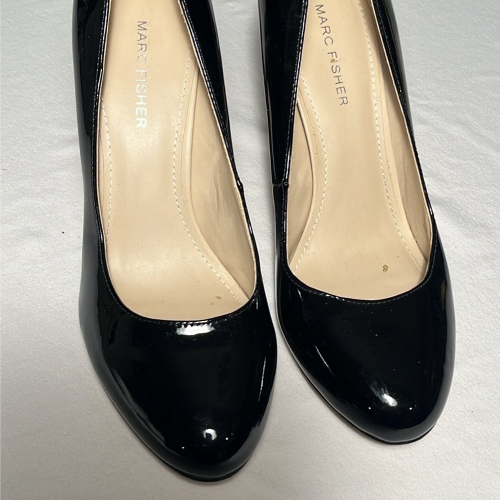Marc Fisher Black Patent Leather Heels